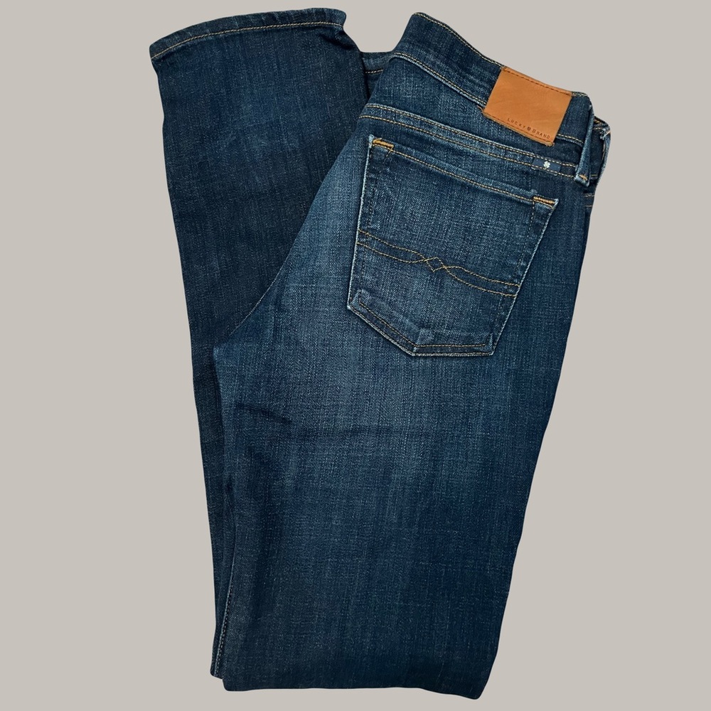 Dark Wash Lucky Brand "Sweet Straight" Denim Jeans Women's 2